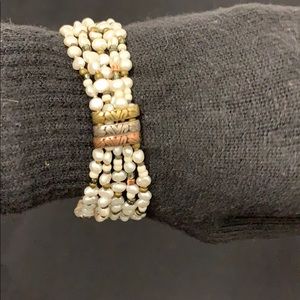 Silpada Sterling Silver and pearl bracelet